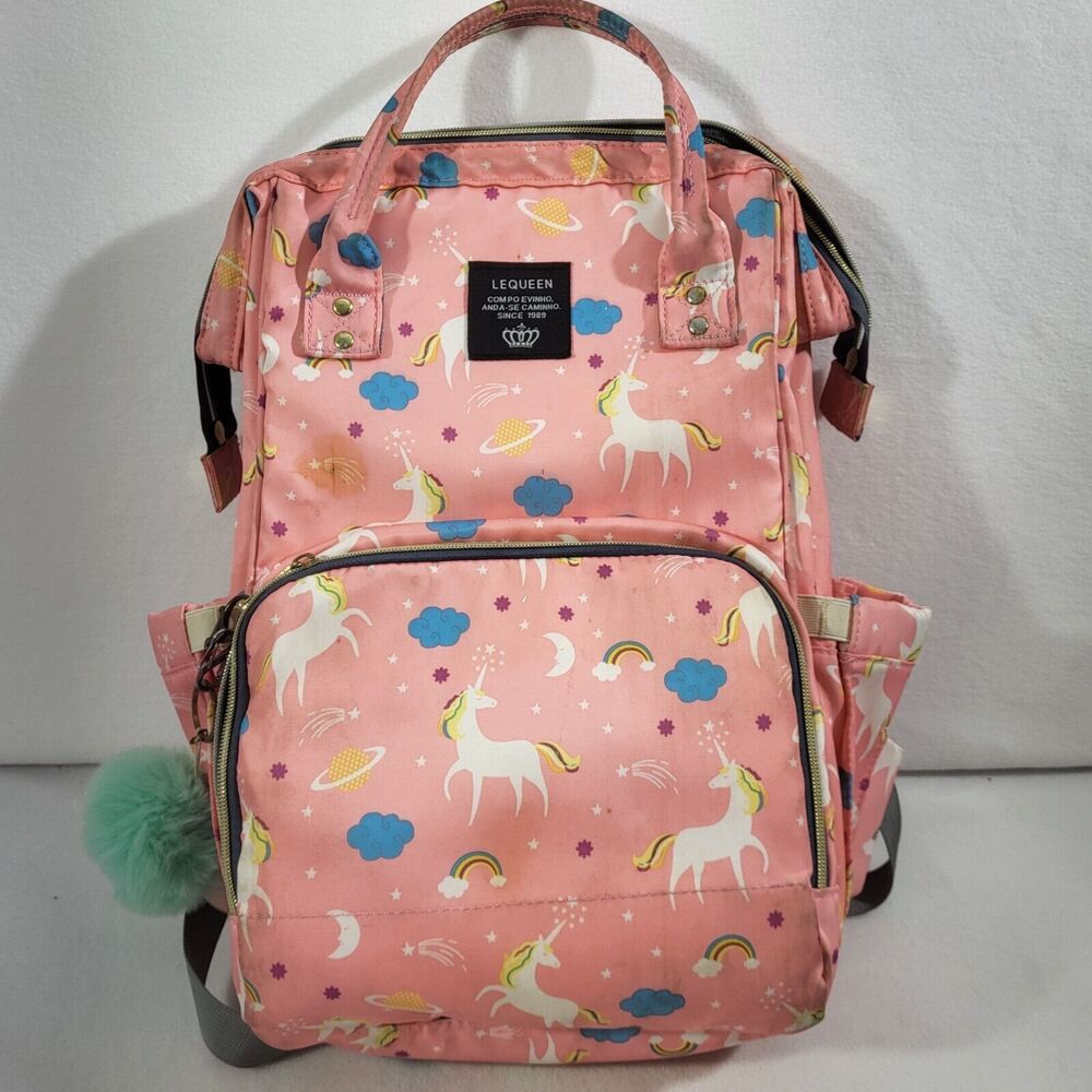 Lequeen Fashion Mummy Maternity Nappy Bag Large Capacity Unicorn Diaper Bag